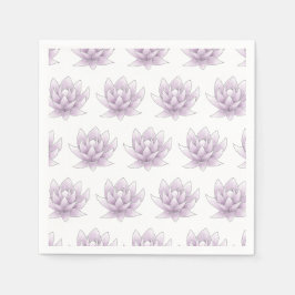 Bachelorette Multi Pink Lotus Party Serviette