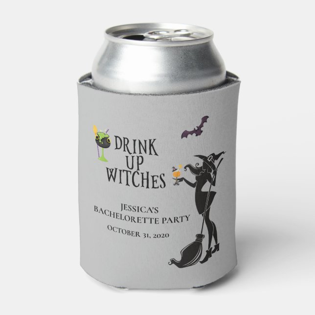 Bachelorette Oktober trinken Hexen Dosenkühler (Kanne Vorderseite)