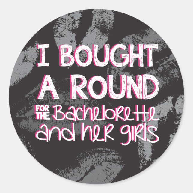 Bachelorette Party Boire Sticker (Devant)
