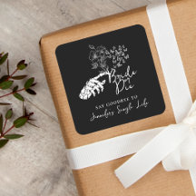 Bachelorette Party Bride or Die Gothic Floral