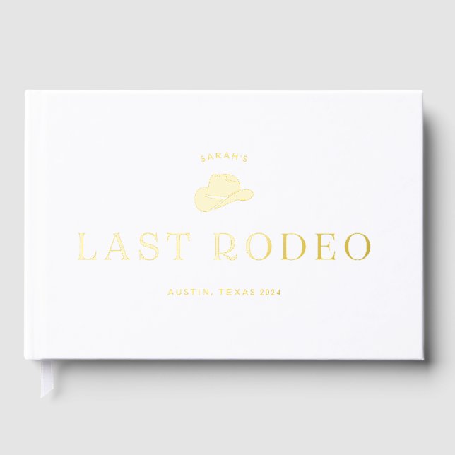 Bachelorette Party DERNIER RODEO Photo Livre d'inv (Recto)