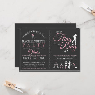 Bachelorette Party Dernière Fling Invitation