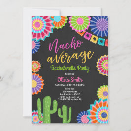 Bachelorette party Fiesta Invitation Nacho Average Einladung