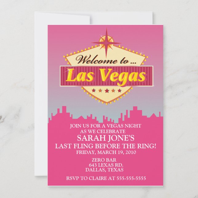 Bachelorette Party Invitation (Devant)
