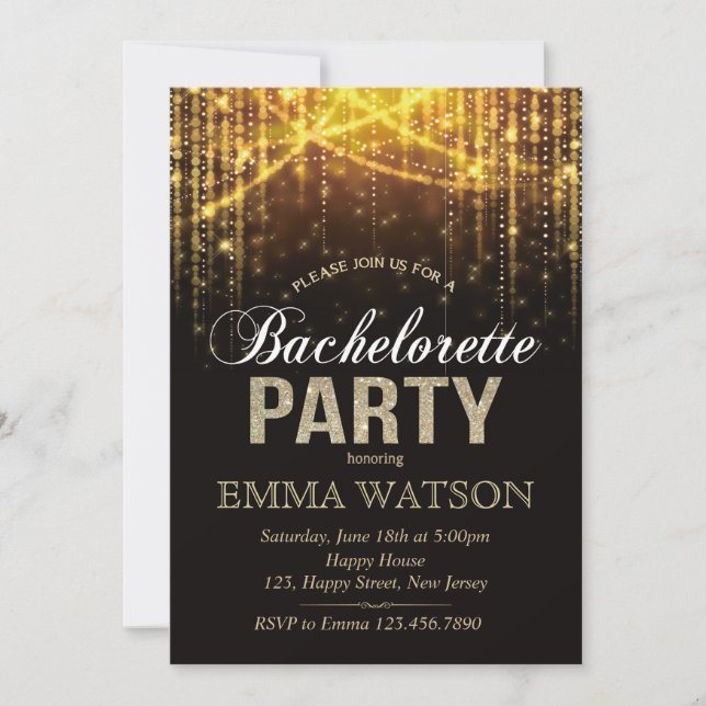 Bachelorette Party Invitation (Devant)