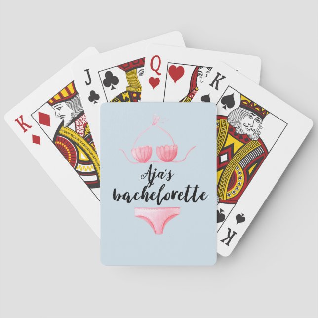 Bachelorette personalisiert spielkarten (Rückseite)