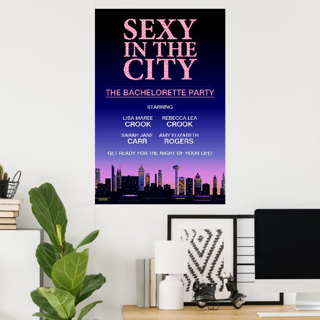 Bachelorette Poster du Film Party V2 (Bureau à domicile)