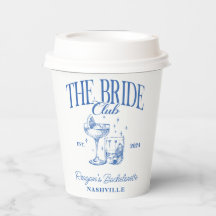 Bachelorette Retro Cocktail Blue Bridge