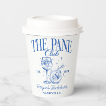 Bachelorette Retro Cocktail Blue Custom