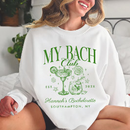Bachelorette Retro Modern Minimalist Bridesmaid Sweatshirt