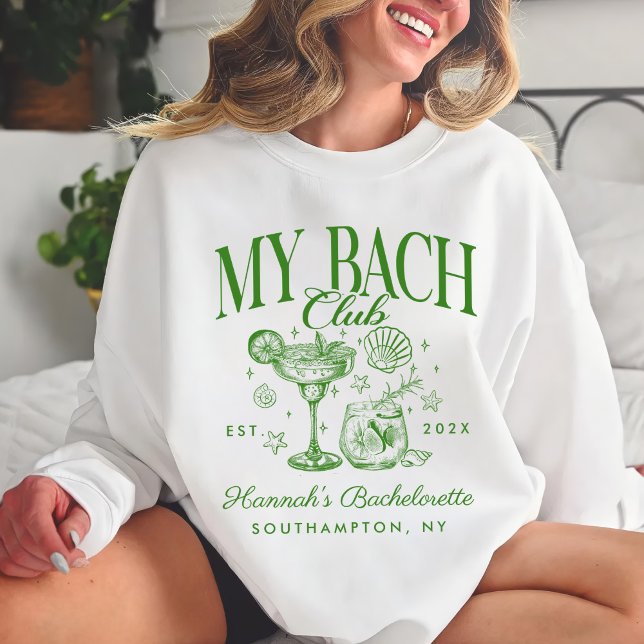 Bachelorette Retro Modern Minimalist Bridesmaid Sweatshirt (Von Creator hochgeladen)
