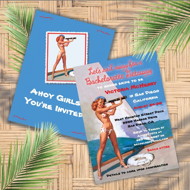 Bachelorette Schönes Wochenende Einladung (Von Creator hochgeladen)