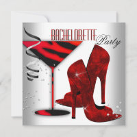 Bachelorette Schuhe mit weißer Roter Ferse