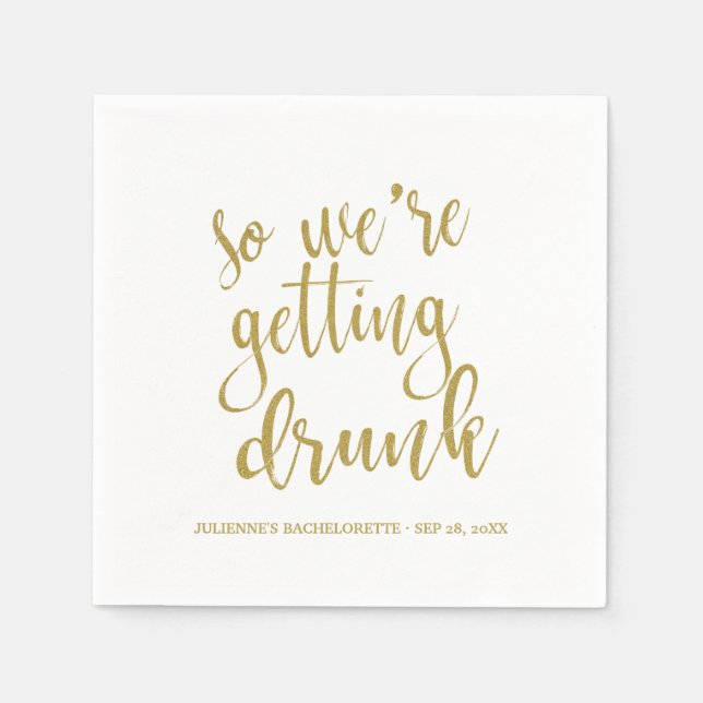 Bachelorette Serviette (Vorderseite)