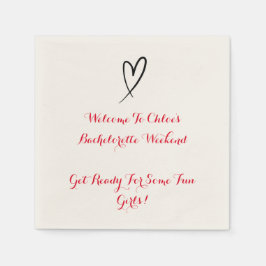 BACHELORETTE SERVIETTE