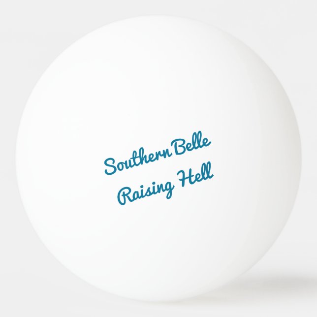 Bachelorette Südbelle Hölle Bierpong Tischtennisball (Vorderseite)