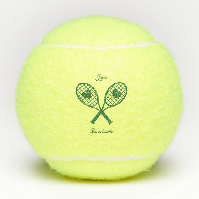 Bachelorette Tennisball Tennisbälle (Vorderseite)