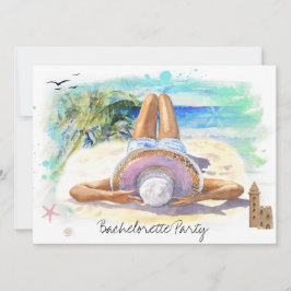 *~* Bachelorette Tropical Exotic QR Beach Party Einladung