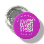 Bachelorette Venmo QR Code Kaufen Sie die Braut ei Button<br><div class="desc">Hot Pink " Kaufen Sie die Braut ein Getränk" Venmo Custom QR Code Abzeichen.</div>