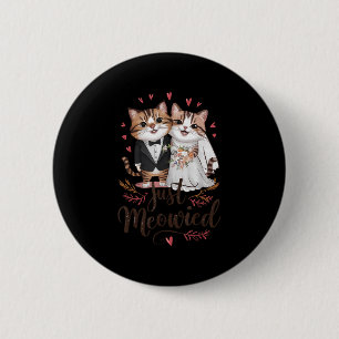 Bachelorette Wedding Party Bridge Groom Katzen nur Button