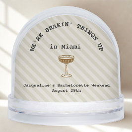 Bachelorette Weekend Einladung Confetti Schneekugeln