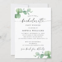 Bachelorette Weekend. Eukalyptus Elegante Route