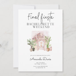 Bachelorette Weekend Final Fiesta Desert Western Einladung