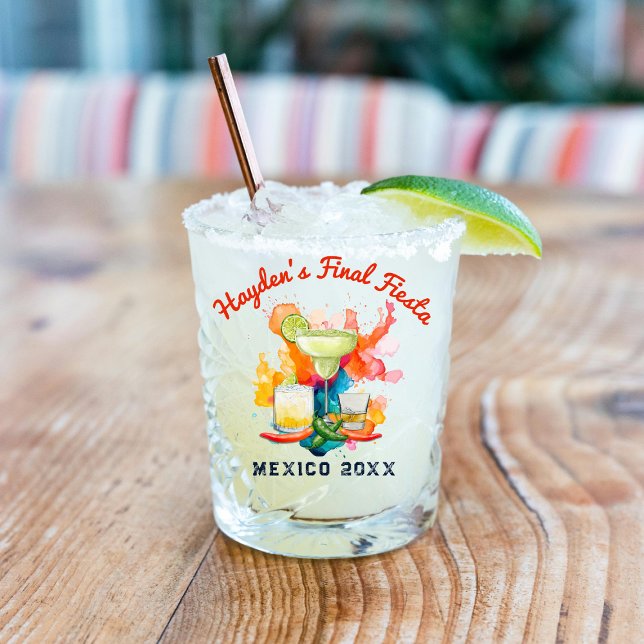 Bachelorette Weekend Final Fiesta Personalisiert Schnapsglas (Von Creator hochgeladen)
