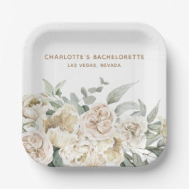 Bachelorette Weekend Gastgeschenk Personalisiertes Pappteller