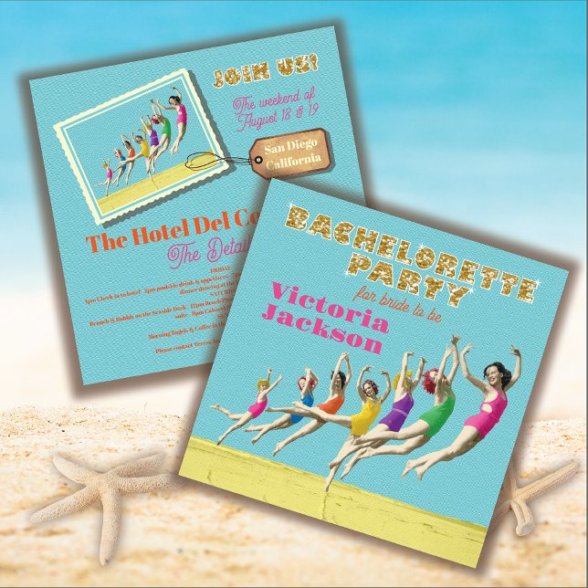 Bachelorette Weekend Getaway Party Invitations (Créateur téléchargé)
