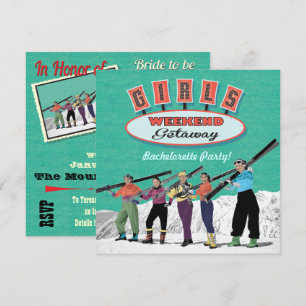 Bachelorette Weekend Party Einladung