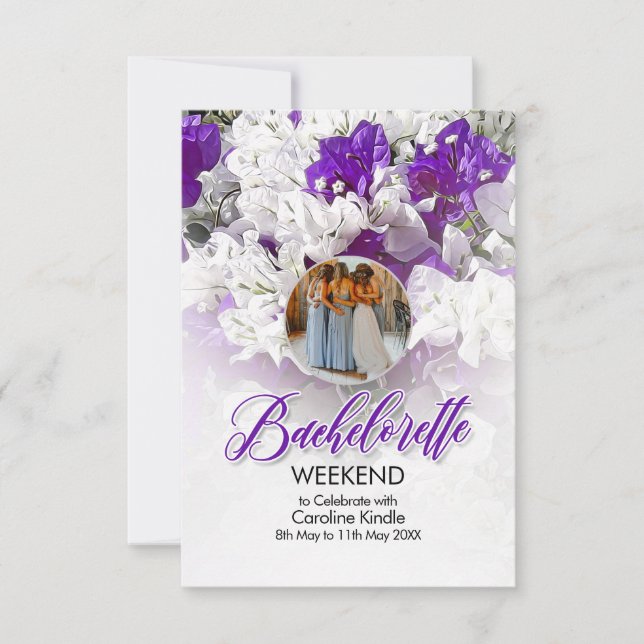 Bachelorette Weekend Wedding Invitation (Devant)