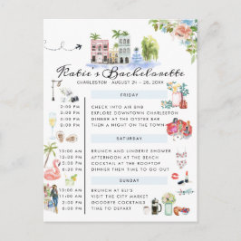 Bachelorette Wochenende | Charleston, SC Einladungspostkarte