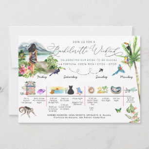 Bachelorette Wochenende Costa Rica Einladung