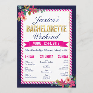 Bachelorette Wochenende Einladung