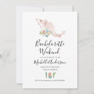 Bachelorette-Wochenende in Mexiko Einladung
