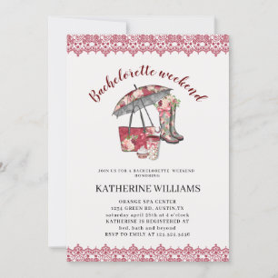 Bachelorette-Wochenende mit Blumen und Spitzen Ein