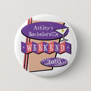 Bachelorette Wochenendenknopf Button