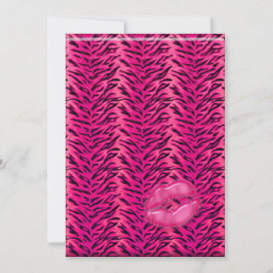 Bachelorette Zebra Schmuck Party Liften Einladung