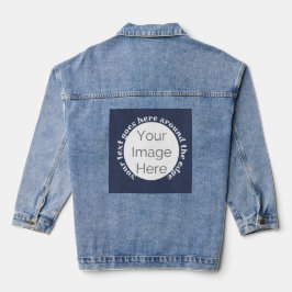 bacheloretten Sie Ihr Bild hier, Foto-Text Jeansjacke