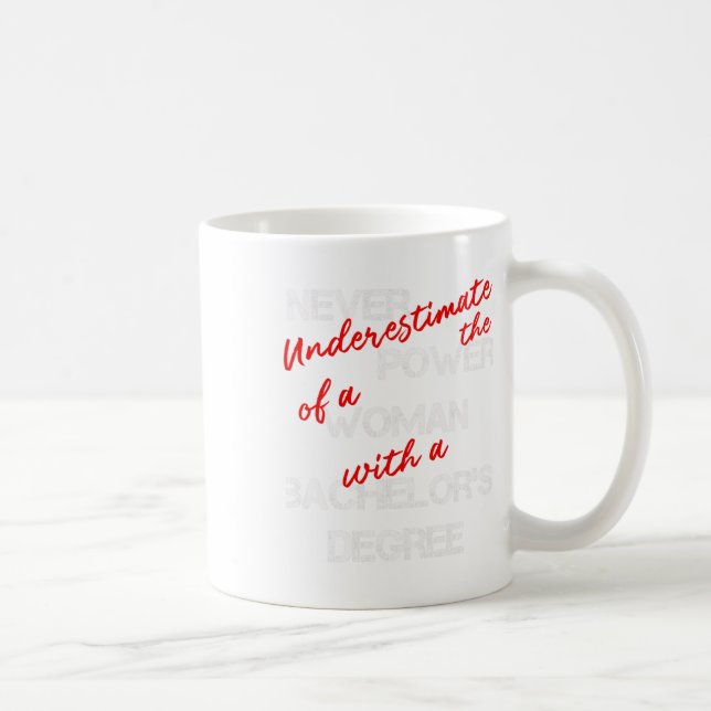 Bachelors Degree Abschluss Kaffeetasse (Rechts)