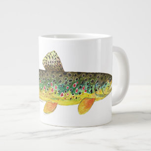 Bachforelle-Fischen Jumbo-Tasse