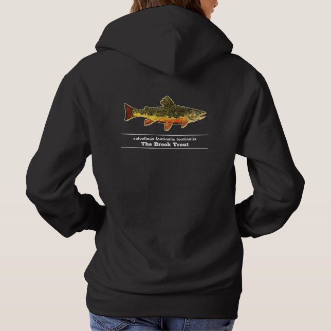 Bachforelle Fliege lateinischer Name Ichthyologie Hoodie (Rückseite)