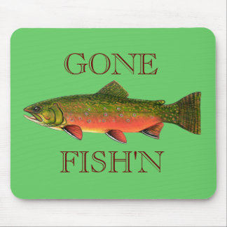 BACHFORELLE, GEGANGENES FISH'N MOUSEPAD
