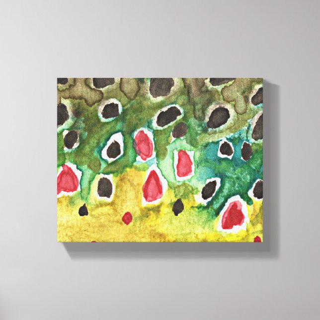 Bachforelle Leinwanddruck (Vorderseite)