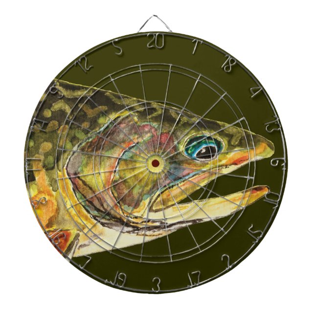 Bachforellen Dartscheibe (vorne)