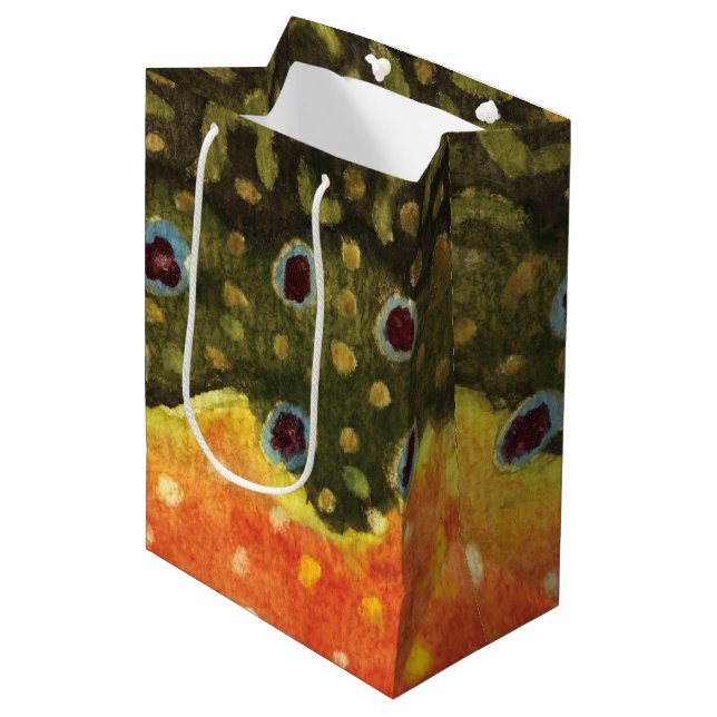 Bachforellen Mittlere Geschenktüte (Vorderseite Schrägansicht)