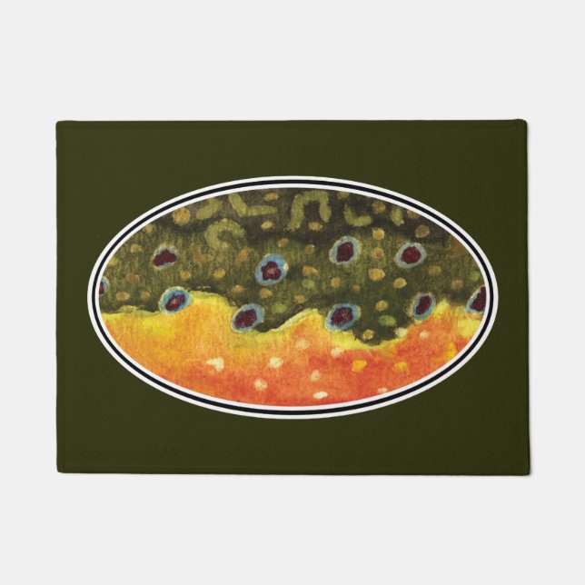 Bachforellen-Zuhause Fußmatte (Vorderseite)