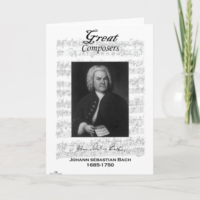 BachGreetings Karte (Vorderseite)