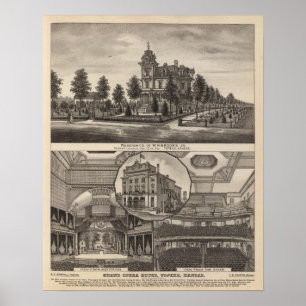 Bachwohnsitz und großartiges Opernhaus, Kansas Poster